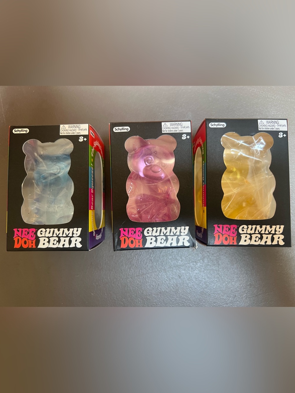 Schylling NEEDOH Pink, Blue or Yellow Gummy Bear Kids Toy -Gummy Bear
